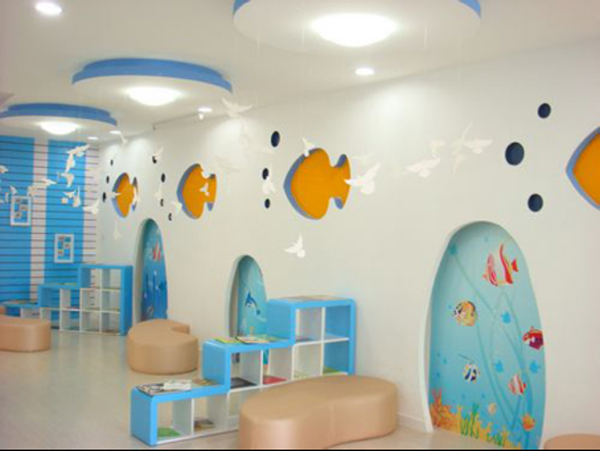幼儿园墙面漆翻新